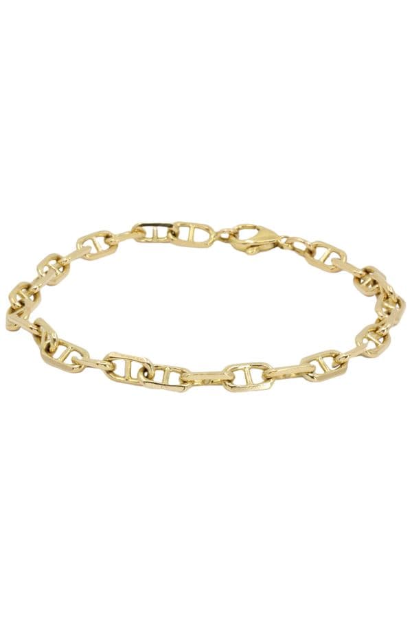 BRACELET MAILLE MARINE DIAMANTÉE — vue 1