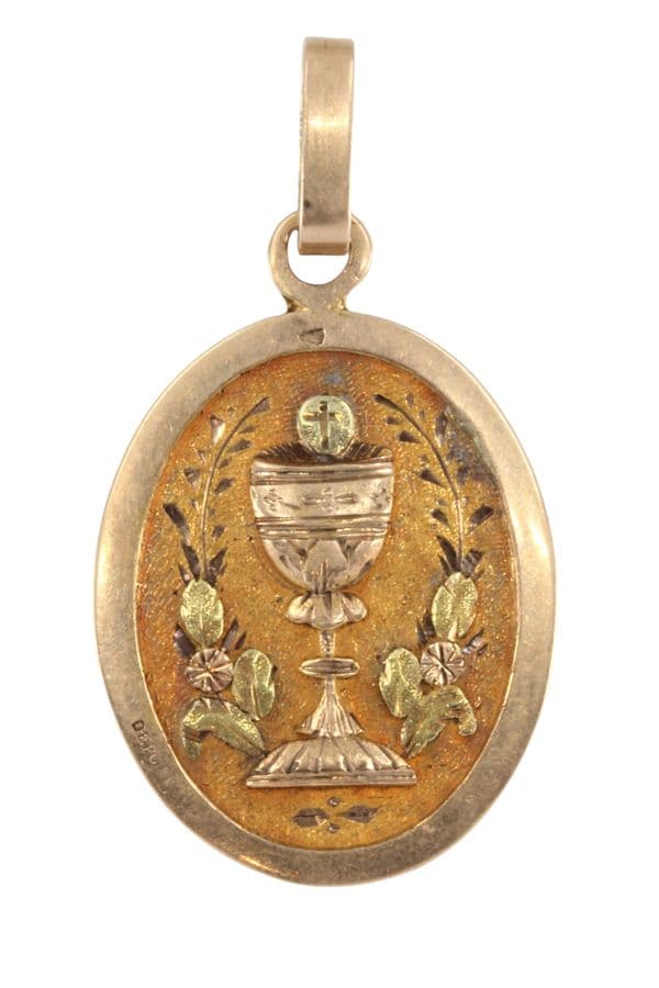 MÉDAILLE ANCIENNE CALICE — vue 1