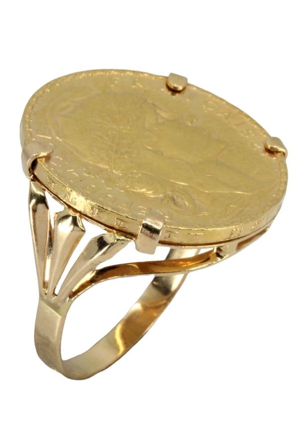 BAGUE PIÈCE 20 FRANCS MARIANNE — vue 5