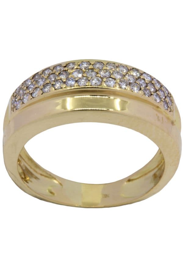 BAGUE PAVAGE DIAMANTS — vue 1