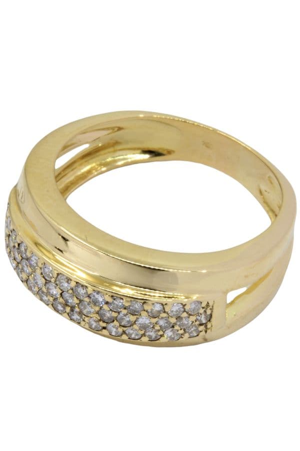 BAGUE PAVAGE DIAMANTS — vue 3