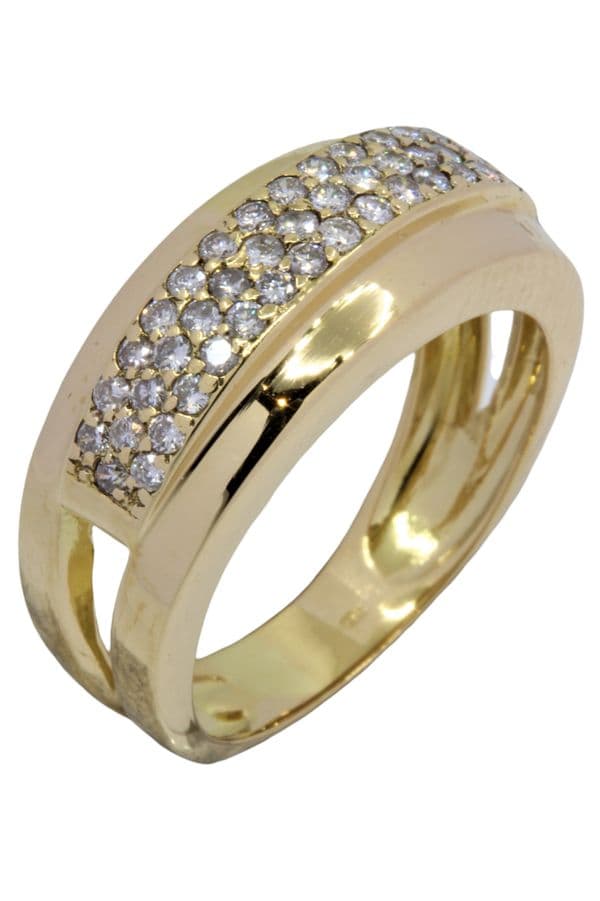 BAGUE PAVAGE DIAMANTS — vue 4
