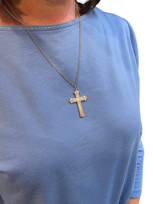 CROIX ANCIENNE FILIGRANE — vue 2