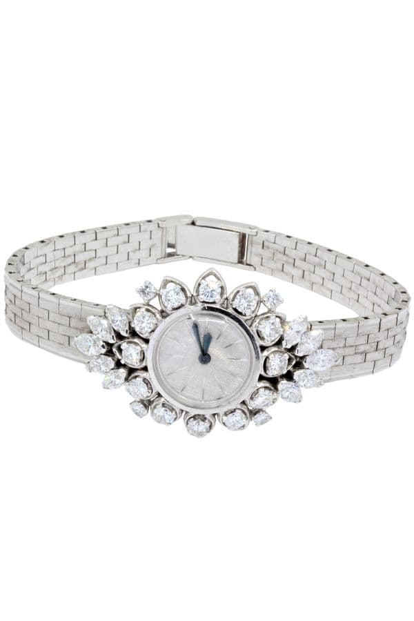 MONTRE BIJOU LECOULTRE OR BLANC ET DIAMANTS — vue 5