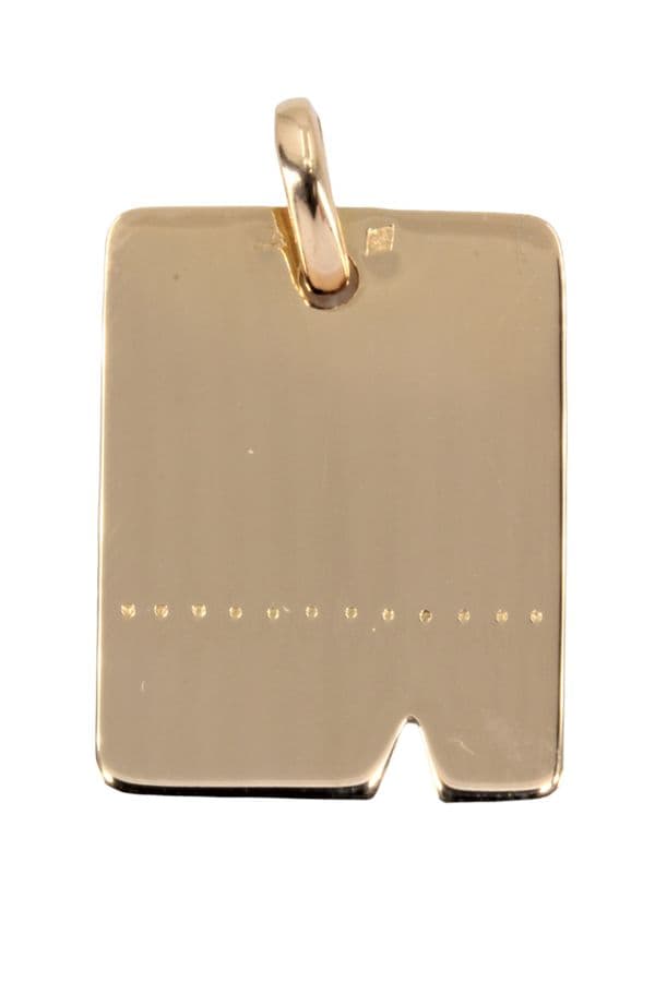 PENDENTIF PLAQUE — vue 3