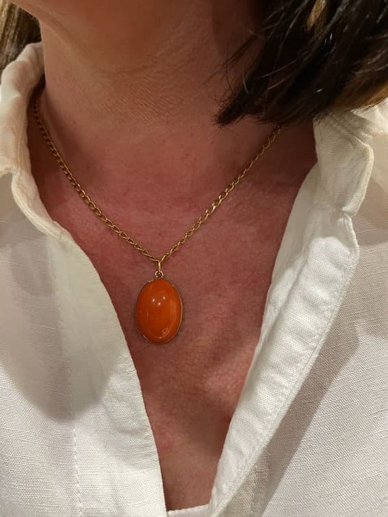 PENDENTIF MODERNE CORAIL — vue 2