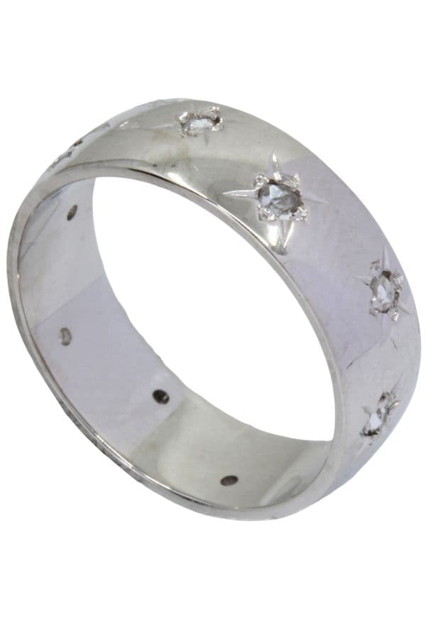 BAGUE ANCIENNE DIAMANTS — vue 5