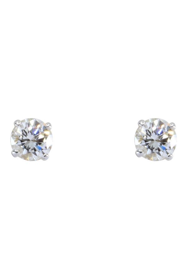 BOUCLES D'OREILLES CLOUS DIAMANTS — vue 1
