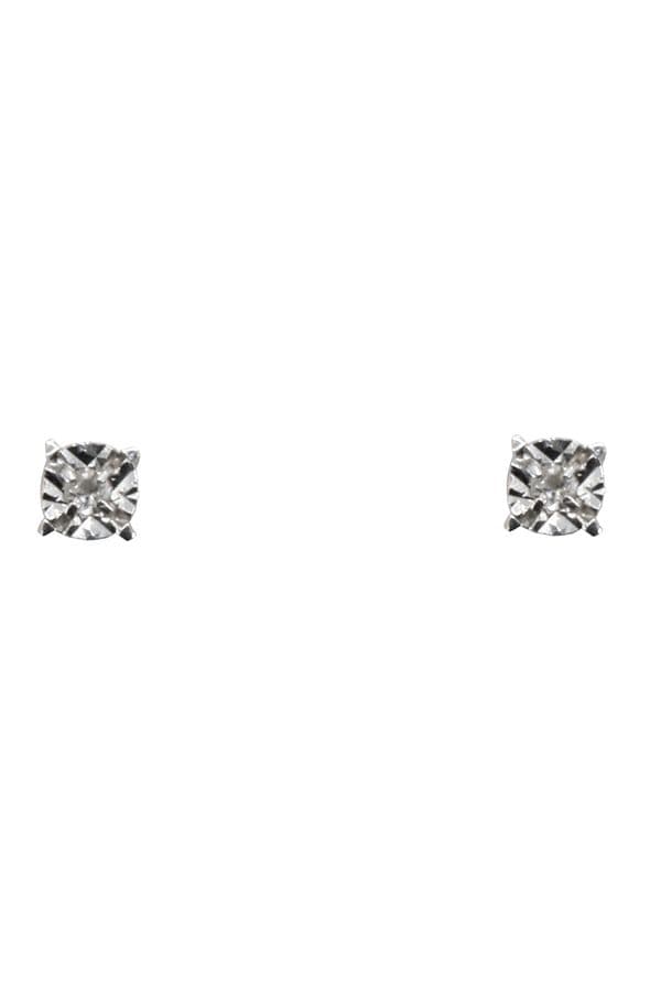 BOUCLES D'OREILLES CLOUS DIAMANTS — vue 1