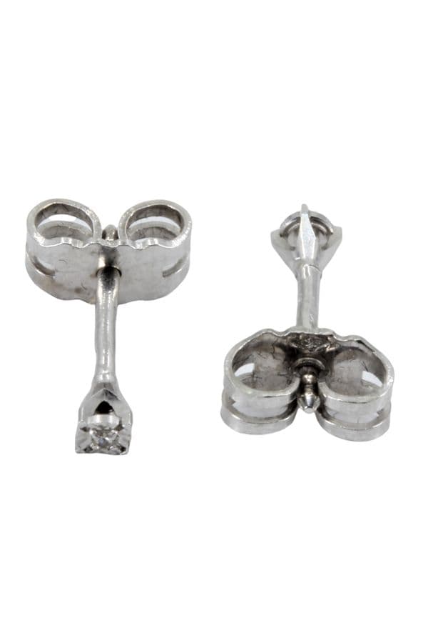 BOUCLES D'OREILLES CLOUS DIAMANTS — vue 3