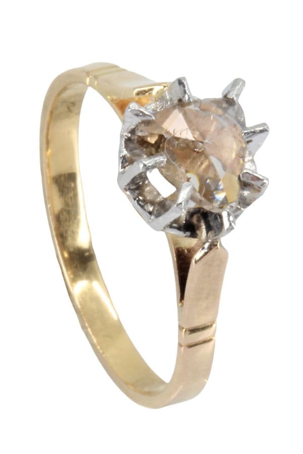 SOLITAIRE ANCIEN DIAMANT — vue 4