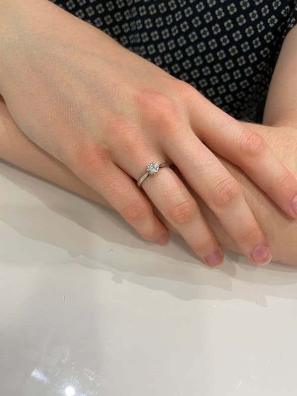 SOLITAIRE DIAMANT 0.50 CARAT — vue 2