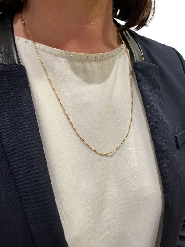 CHAINE MAILLE FORÇAT DIAMANTÉE — vue 2