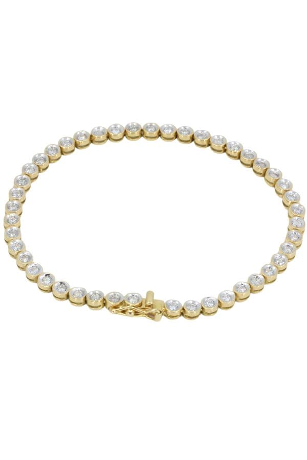 BRACELET LIGNE TENNIS DIAMANTS — vue 1