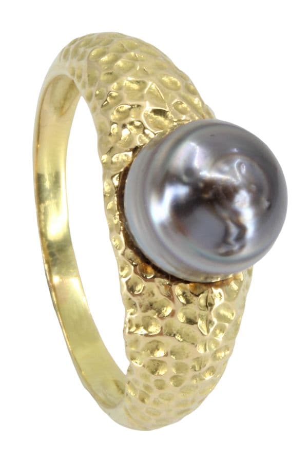 BAGUE MODERNE PERLE DE TAHITI — vue 6