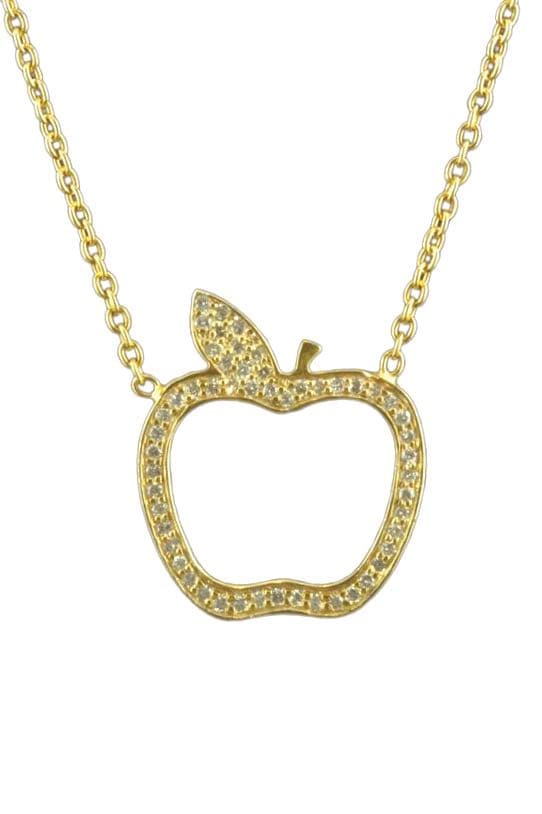 COLLIER POMME DIAMANTS — vue 1