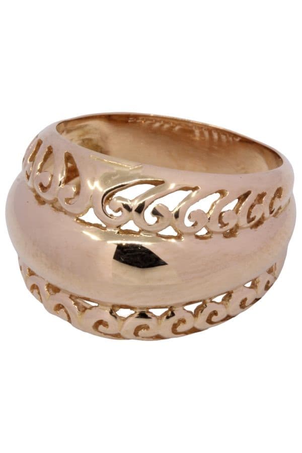 BAGUE TRIPLE JONCS AJOURÉE — vue 3