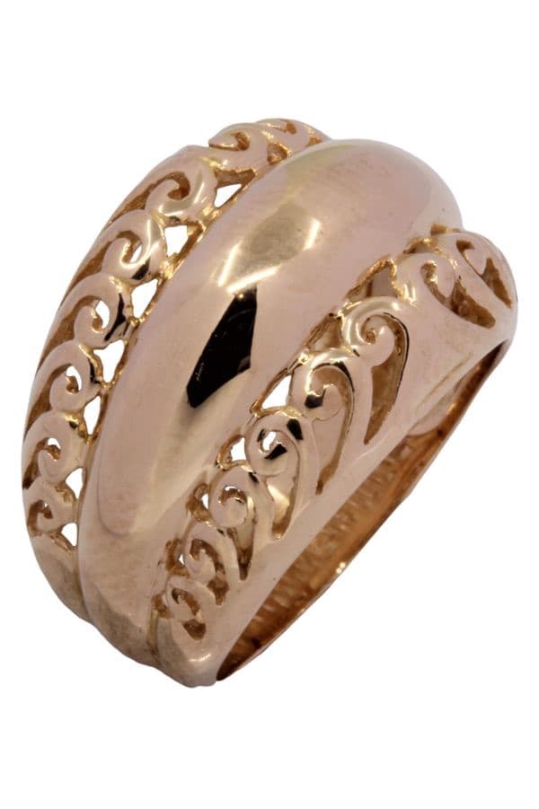 BAGUE TRIPLE JONCS AJOURÉE — vue 4