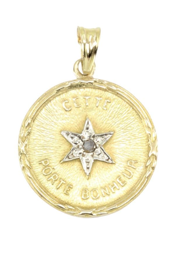 MÉDAILLE PORTE BONHEUR — vue 1