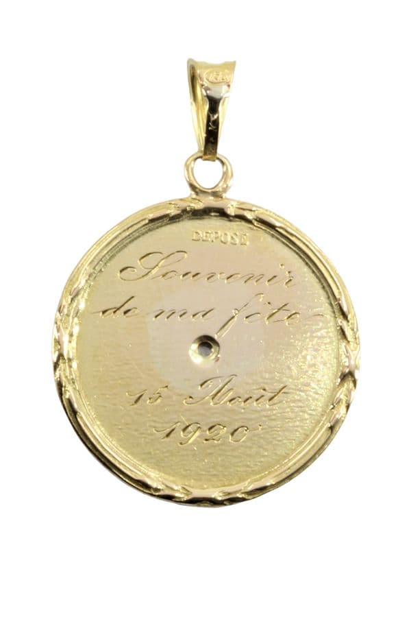MÉDAILLE PORTE BONHEUR — vue 3