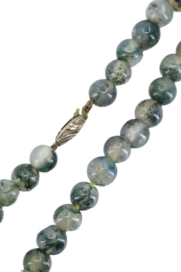 COLLIER ARGENT PERLES DE VERRE — vue 3