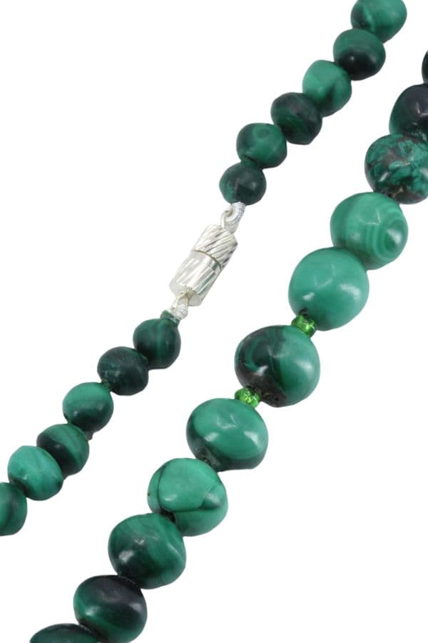COLLIER MALACHITE EN CHUTE — vue 2