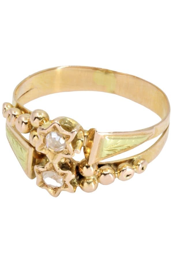 BAGUE DIAMANTS NAPOLÉON III — vue 3
