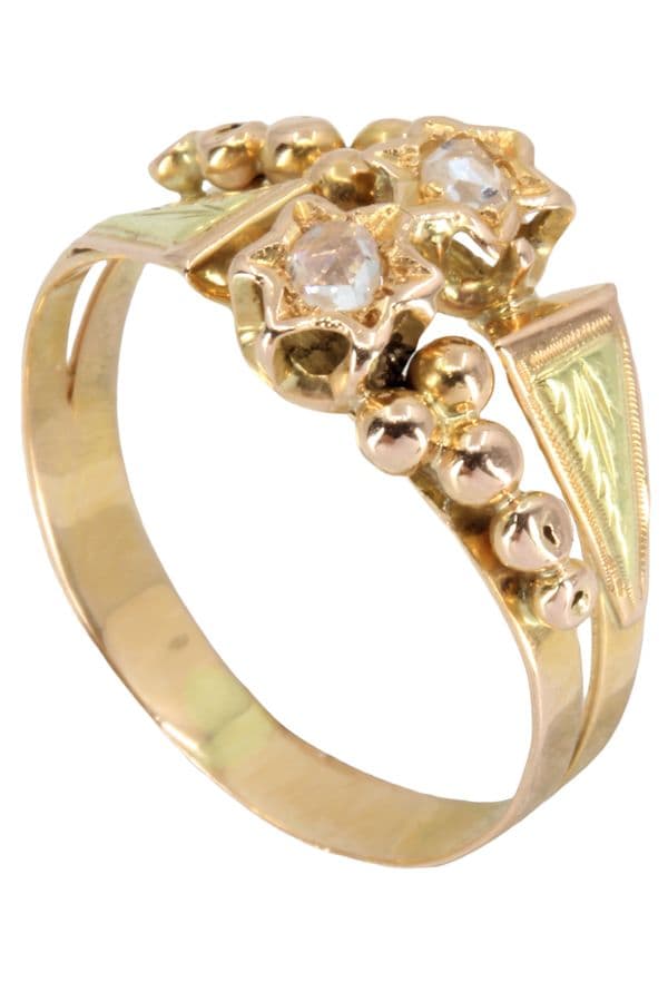 BAGUE DIAMANTS NAPOLÉON III — vue 5