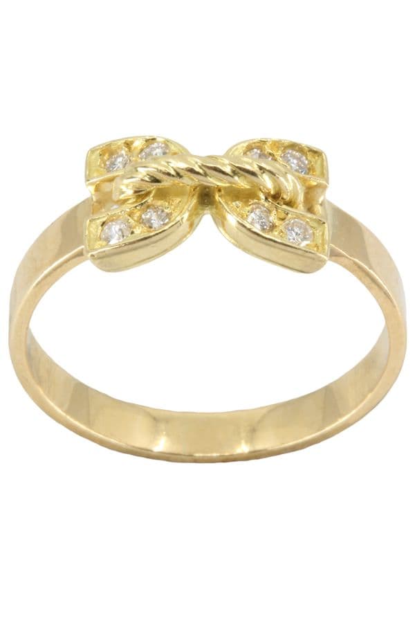 BAGUE DOUBLE C DIAMANTS — vue 1