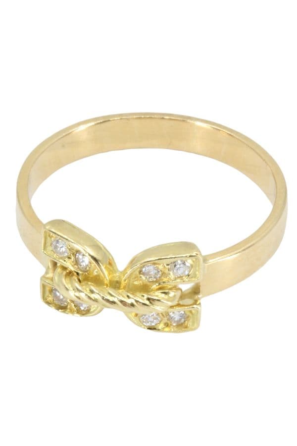 BAGUE DOUBLE C DIAMANTS — vue 3