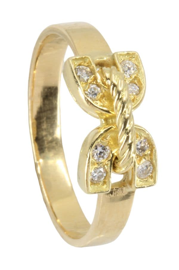 BAGUE DOUBLE C DIAMANTS — vue 4