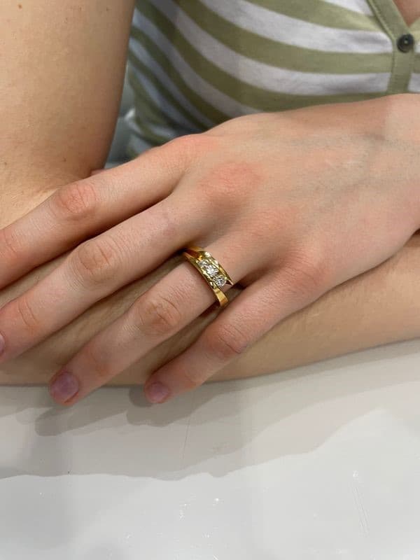 BAGUE "NEIMA TRILOGIE" SIGNÉE GAREL — vue 2