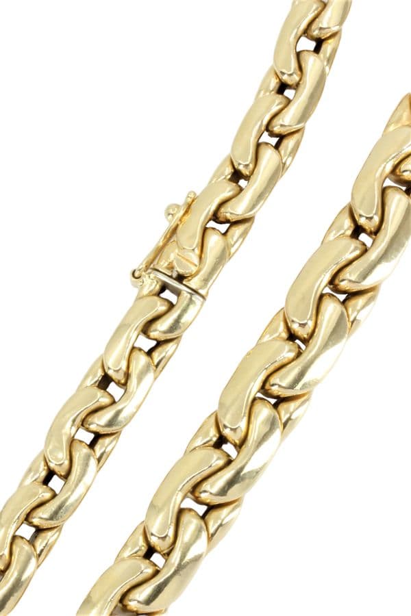 COLLIER MODERNE MAILLE HARICOT — vue 3