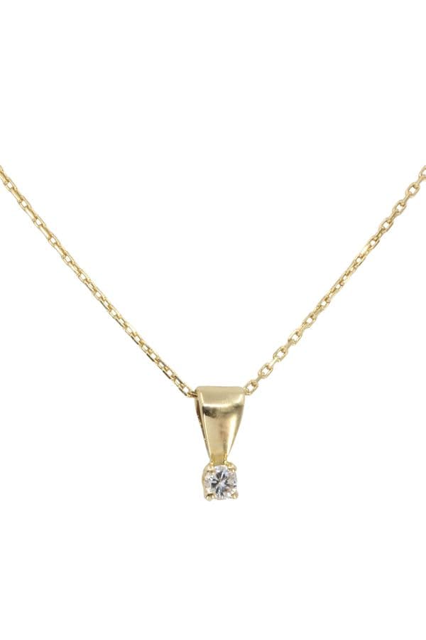 COLLIER MODERNE DIAMANT — vue 3
