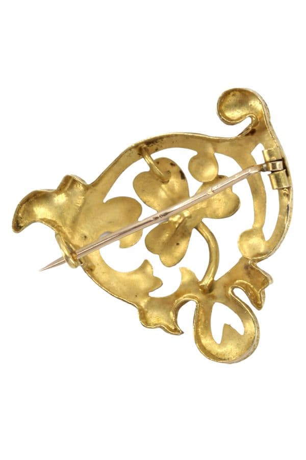 BROCHE ANCIENNE PERLE — vue 3