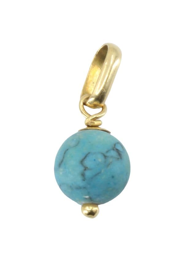 PENDENTIF MODERNE TURQUOISE — vue 1