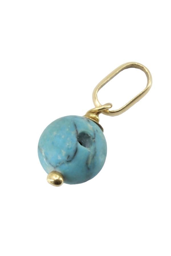 PENDENTIF MODERNE TURQUOISE — vue 3