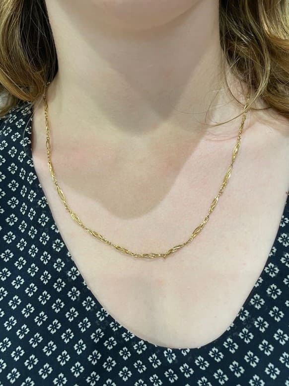 CHAINE ANCIENNE MAILLE FANTAISIE — vue 2