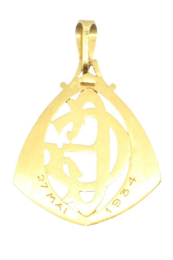 PENDENTIF ANCIEN MONOGRAMME — vue 3