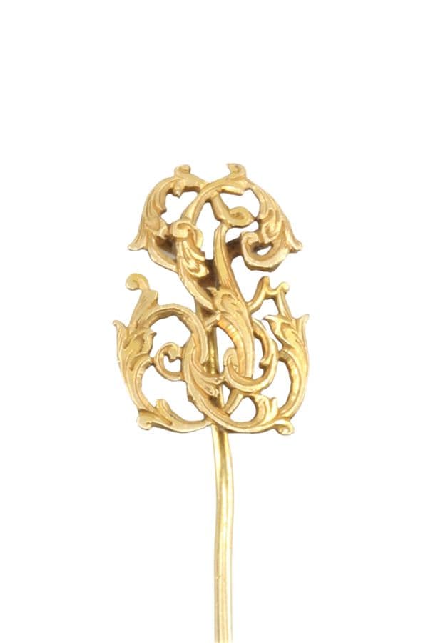 ÉPINGLE ANCIENNE MONOGRAMME — vue 3