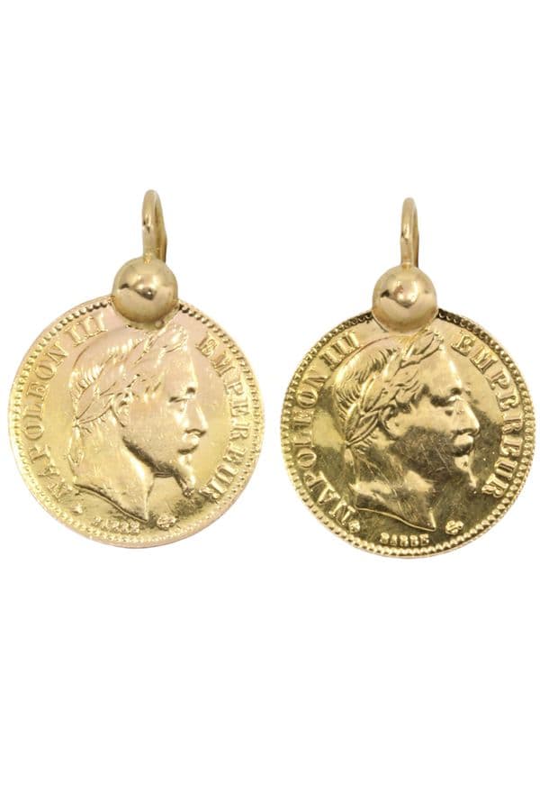 BOUCLES D'OREILLES 10 FRANCS — vue 1