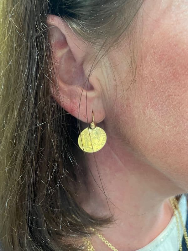 BOUCLES D'OREILLES 10 FRANCS — vue 2