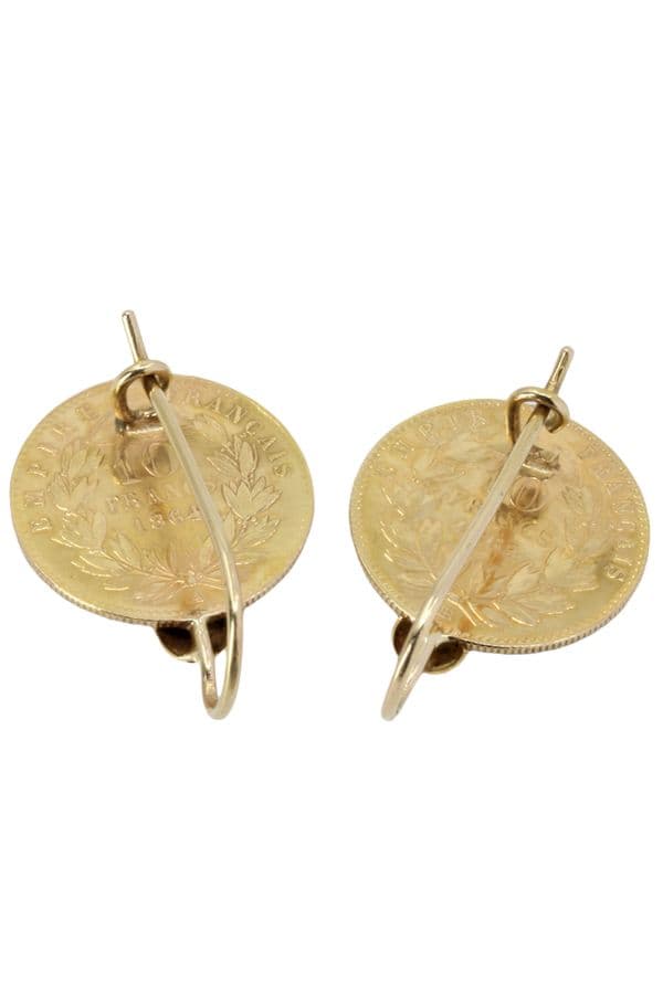 BOUCLES D'OREILLES 10 FRANCS — vue 3