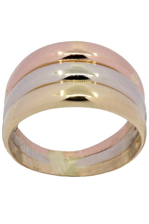 BAGUE TRIPLE JONC 3 ORS — vue 1