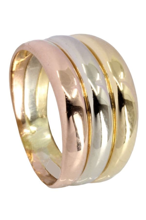 BAGUE TRIPLE JONC 3 ORS — vue 5