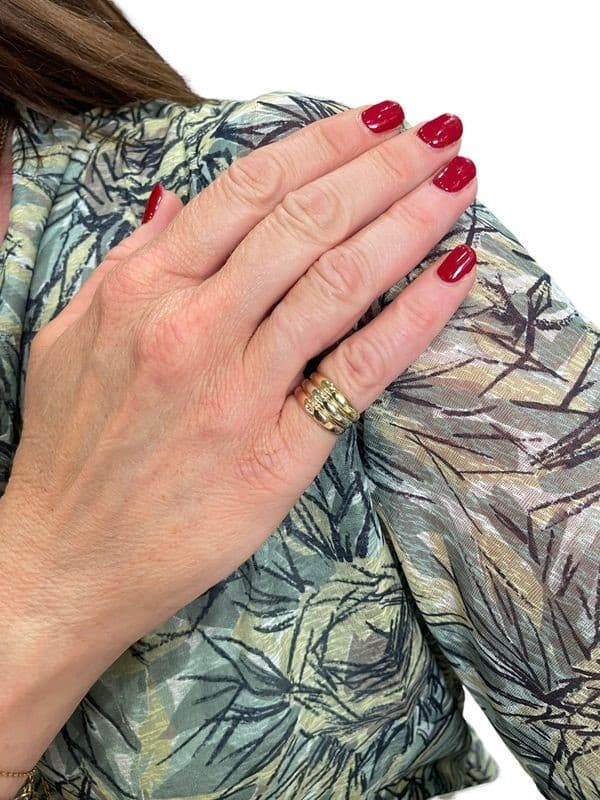 BAGUE TRIPLE JONC 3 ORS — vue 2