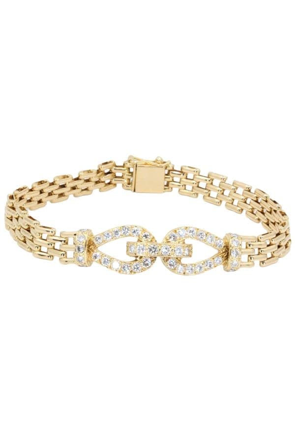 BRACELET MODERNE DIAMANTS — vue 1