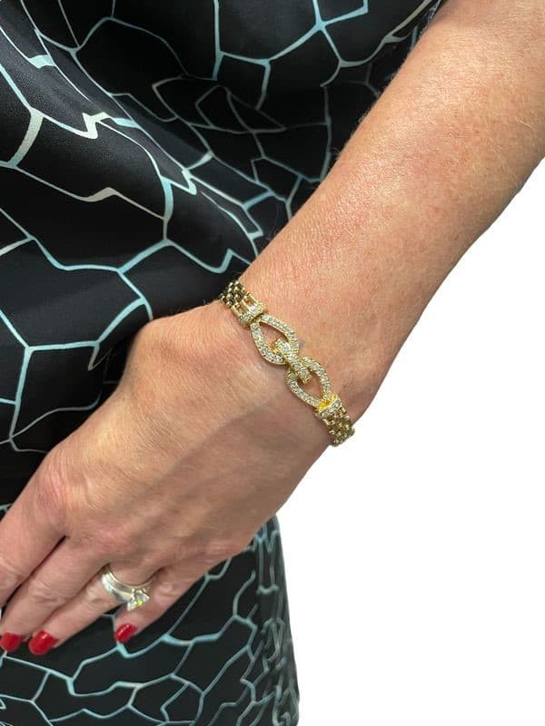 BRACELET MODERNE DIAMANTS — vue 2