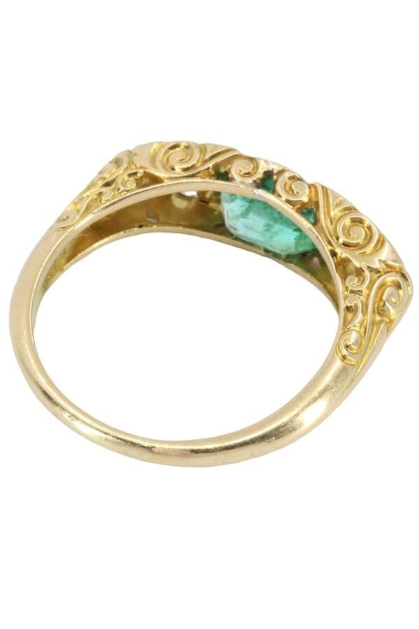 BAGUE ÉMERAUDE ET DIAMANTS NAPOLÉON III — vue 6