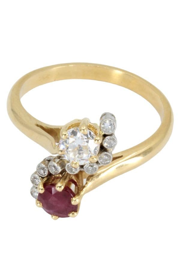 TOI ET MOI ANCIEN RUBIS ET DIAMANTS — vue 3